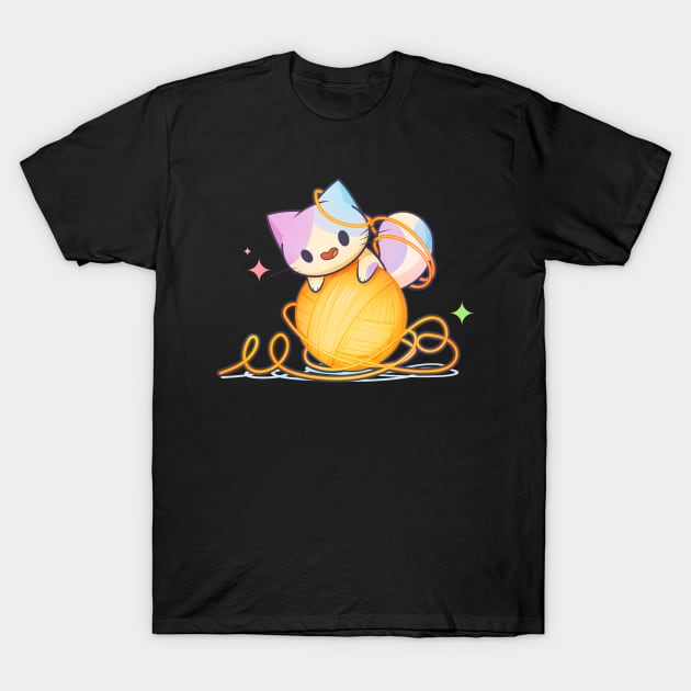 Yarn Cat T-Shirt by Everything A Cat